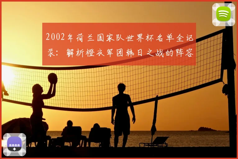 2002年荷兰国家队世界杯名单全记录：解析橙衣军团韩日之战的阵容选择